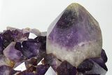 Deep Purple Amethyst Crystal Cluster With Huge Crystals #185443-3